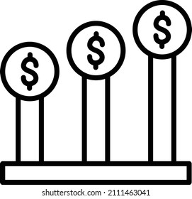 Vector Design Profits Icon Style