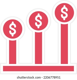 Vector Design Profits Icon Style