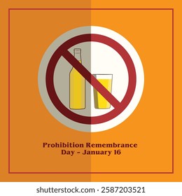  Vector Design Prohibition Remembrance Day – January 16.