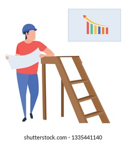 Vector design of project planning illustration.