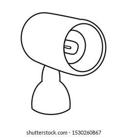 Vector design of projector and equipment symbol. Graphic of projector and gallery stock symbol for web.