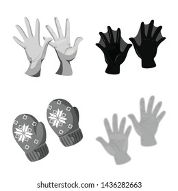 Vector design of property and distinctive icon. Collection of property and textile stock vector illustration.