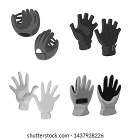 Vector design of property and distinctive icon. Set of property and textile vector icon for stock.