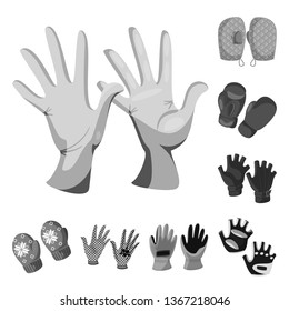Vector design of property and distinctive logo. Collection of property and textile vector icon for stock.