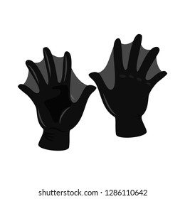 Vector design of property and distinctive sign. Set of property and textile stock symbol for web.