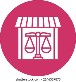 Vector Design Property Law Icon Style