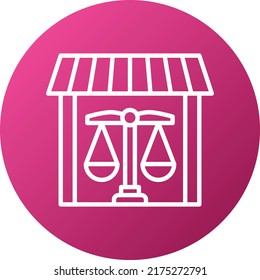 Vector Design Property Law Icon Style