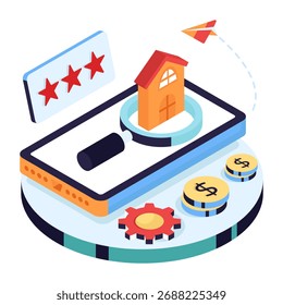 Diseño de Vector de las calificaciones de propiedades