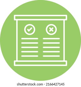 Vector Design Pros And Cons Icon Style