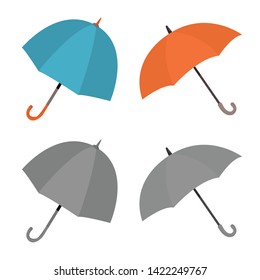 Vector design of protection and closed logo. Collection of protection and rainy stock vector illustration.