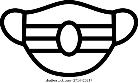 Vectordesign Schutzmaske Symbolstil