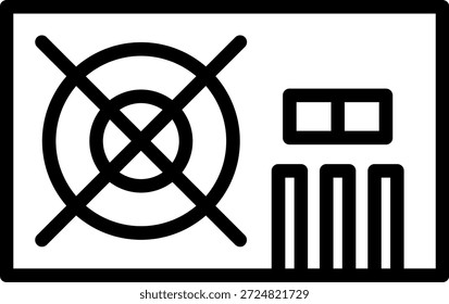 Estilo de ícone de parafuso PSU de design de vetor