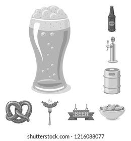 Vector design of pub and bar icon. Collection of pub and interior vector icon for stock.
