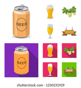 Vector design of pub and bar icon. Collection of pub and interior vector icon.