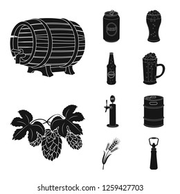 Vector design of pub and bar icon. Set of pub and interior stock vector illustration.