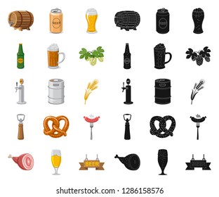 Vector design of pub and bar sign. Collection of pub and interior vector icon for stock.