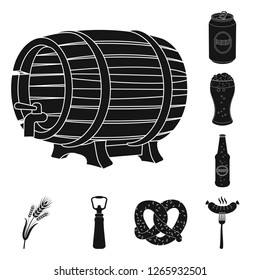 Vector design of pub and bar symbol. Collection of pub and interior stock vector illustration.