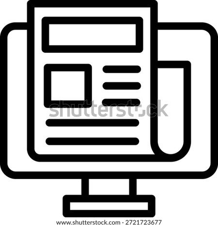 Vector Design Publish Article Icon Style