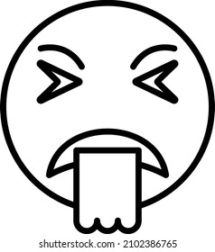 Vector Design Puke Icon Style