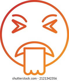 Vector Design Puke Icon Style