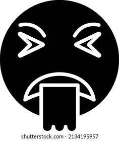 Vector Design Puke Icon Style