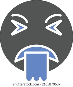 Vector Design Puke Icon Style