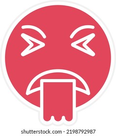 Vector Design Puke Icon Style