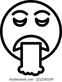 Vector Design Puke Icon Style