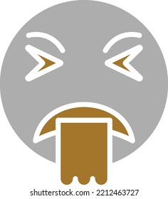 Vector Design Puke Icon Style