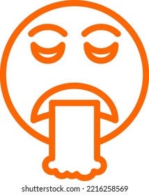 Vector Design Puke Icon Style