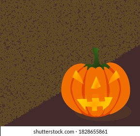 Diseño vectorial de linterna de calabaza para la celebración del Día de Halloween