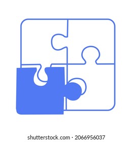Vector design, puzzle game clip art