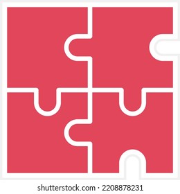 Vector Design Puzzle Icon Style