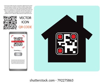 Vector design (QR barcode cannot be scanned) payment , online shopping , cashless technology concept. Digital pay without money , using for mobile phone application to scan qr code with smartphone.