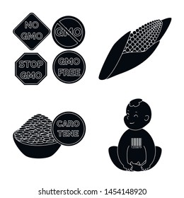 Vector design of quality and laboratory symbol. Collection of quality and genetically stock symbol for web.