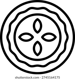 Vector Design Quiche Quest Icon Style