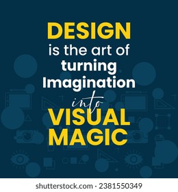 vector design quote poster template