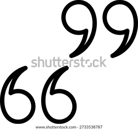 Vector Design Quotes Icon Style