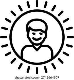 Vector Design Radiant Rapture Icon Style