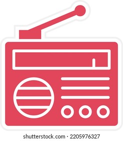 Vektordesign-Radio-Icon-Stil