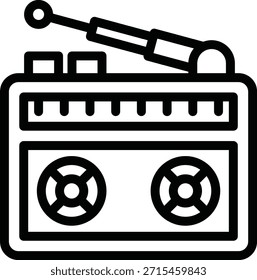 Diseño de Vector Radio Icon Style