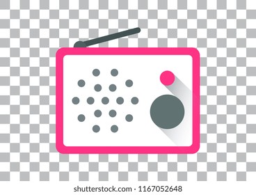 vector design of radio mobile app icon 