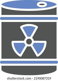 Vector Design Radioactive Barrel Icon Style