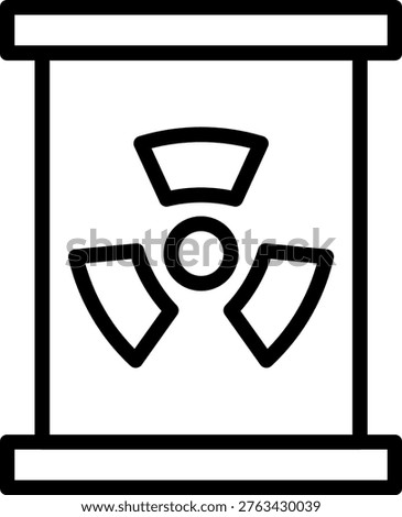 Vector Design Radioactive Waste Icon Style
