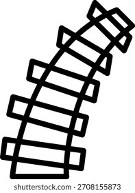 Estilo de Ícone de Ferrovia de Design de Vetor
