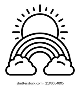 Vector Design Rainbow Icon Style