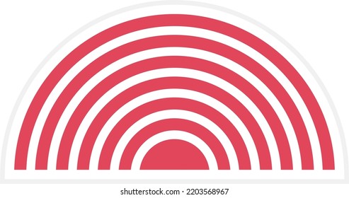 Vector Design Rainbow Icon Style