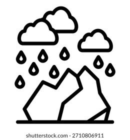 Diseño de Vector Raining Icon Style