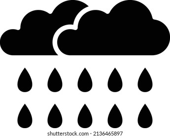 Vektordesign-Rainy-Symbolstil