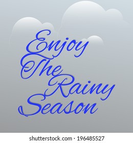 vector design for Rainy Season.